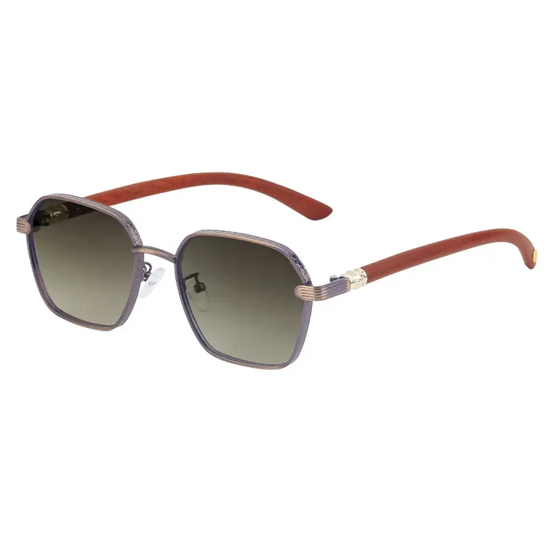 Vintage Men's Blue Sunglasses with Black Frames - Image 3