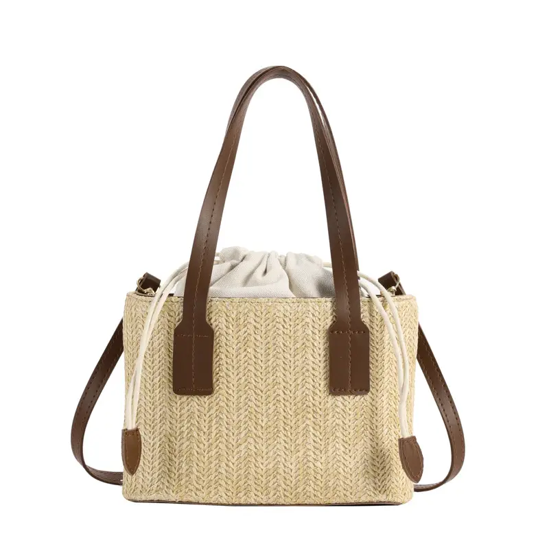 Women's Woven Shoulder Bag Large Capacity Korean Style - Image 7