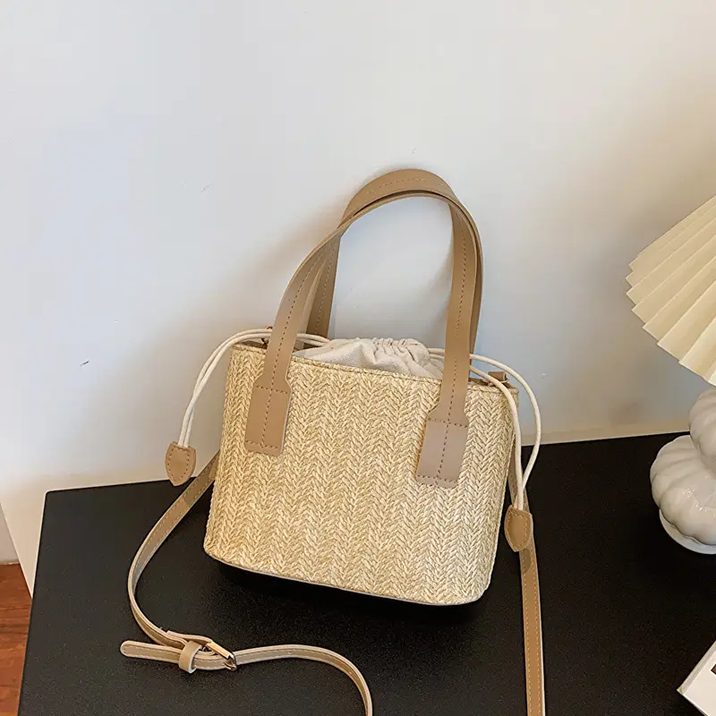 Women's Woven Shoulder Bag Large Capacity Korean Style - Image 2