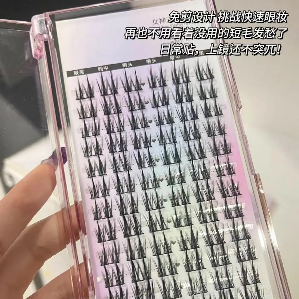 False Eyelashes Camellia Pointed Tail Thick Whole Piece - Image 12