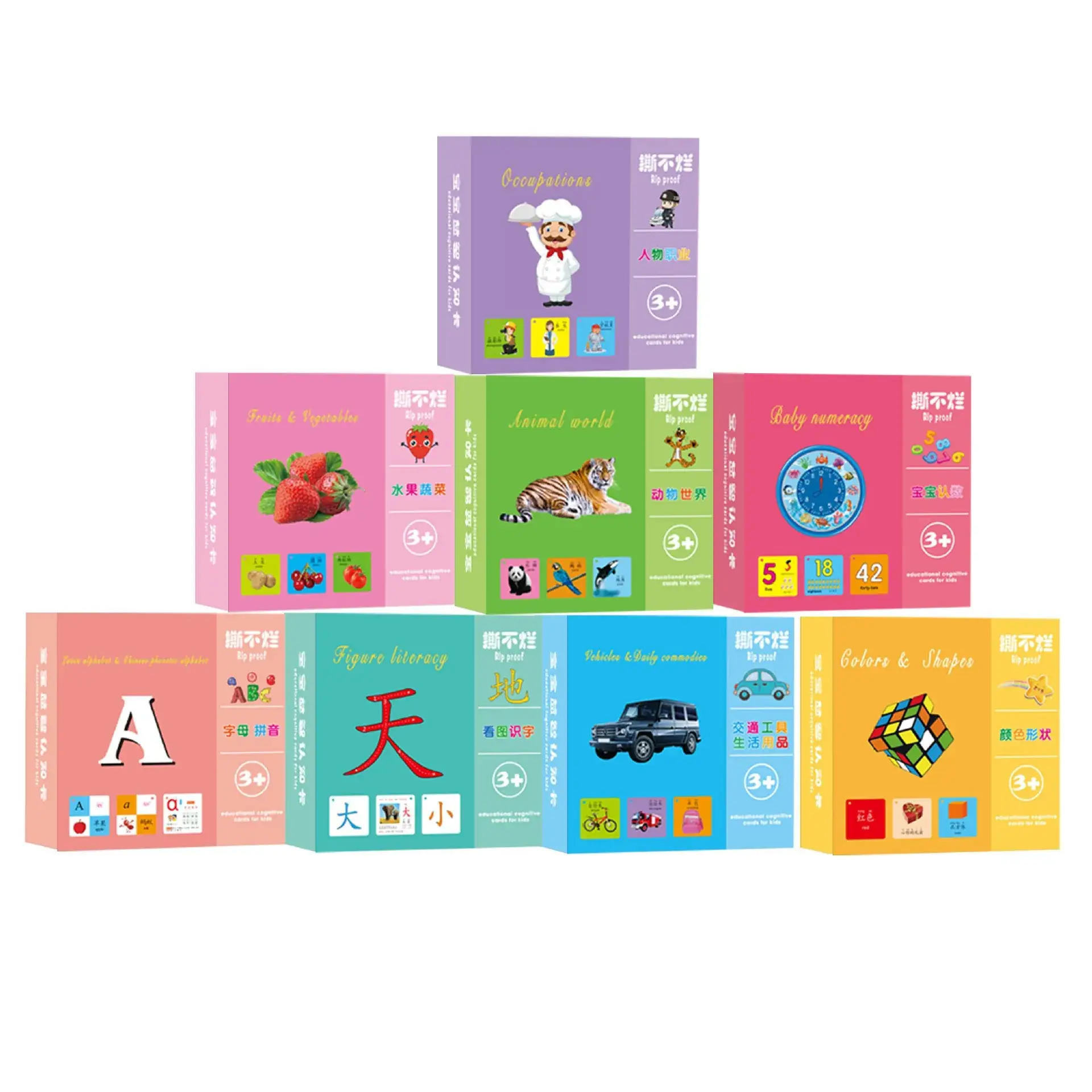Baby Cognitive Cards Double-Sided Flashcards for Children 0-3 Yrs - Image 9