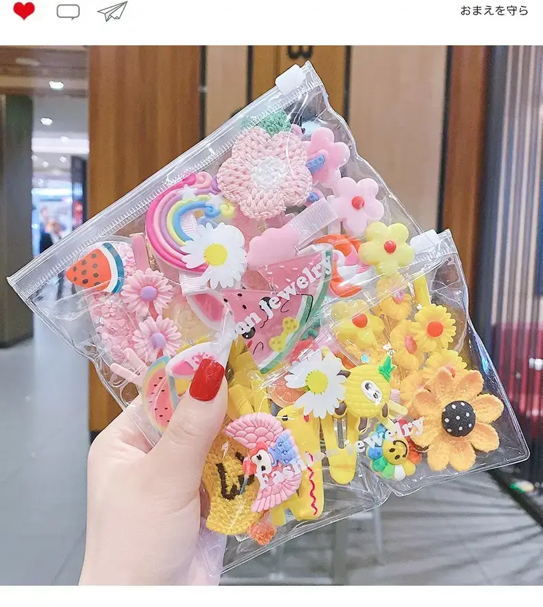 Cute Rainbow Hair Clips for Girls 14 Pcs — feature 6