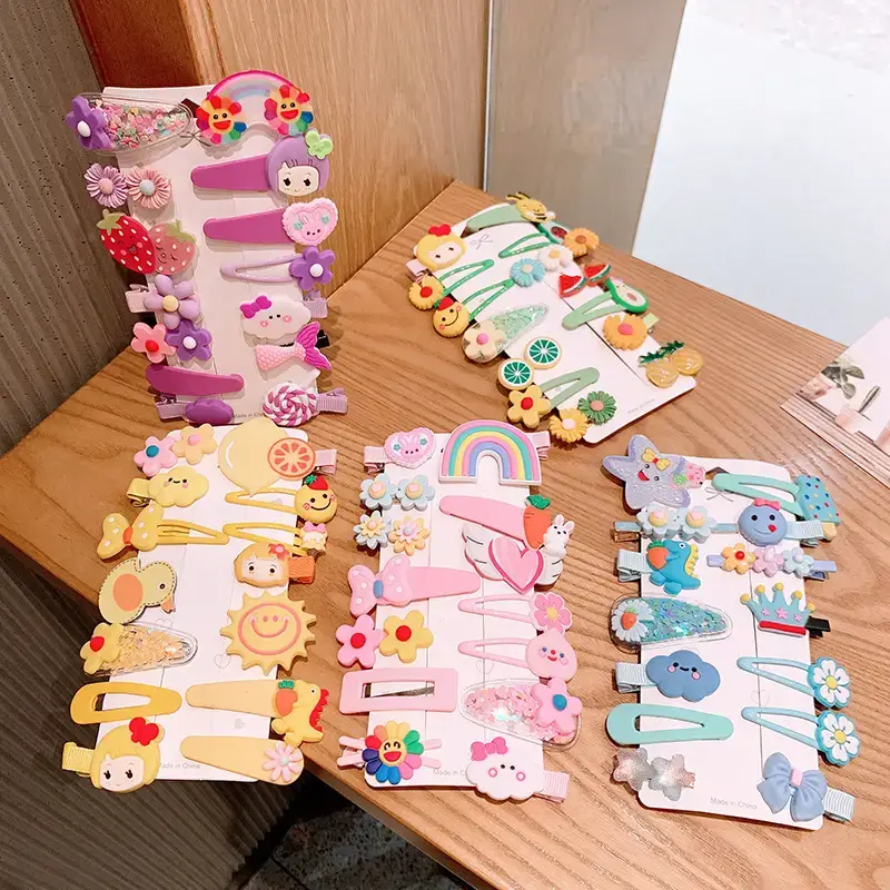 Cute Rainbow Hair Clips for Girls 14 Pcs — feature 7