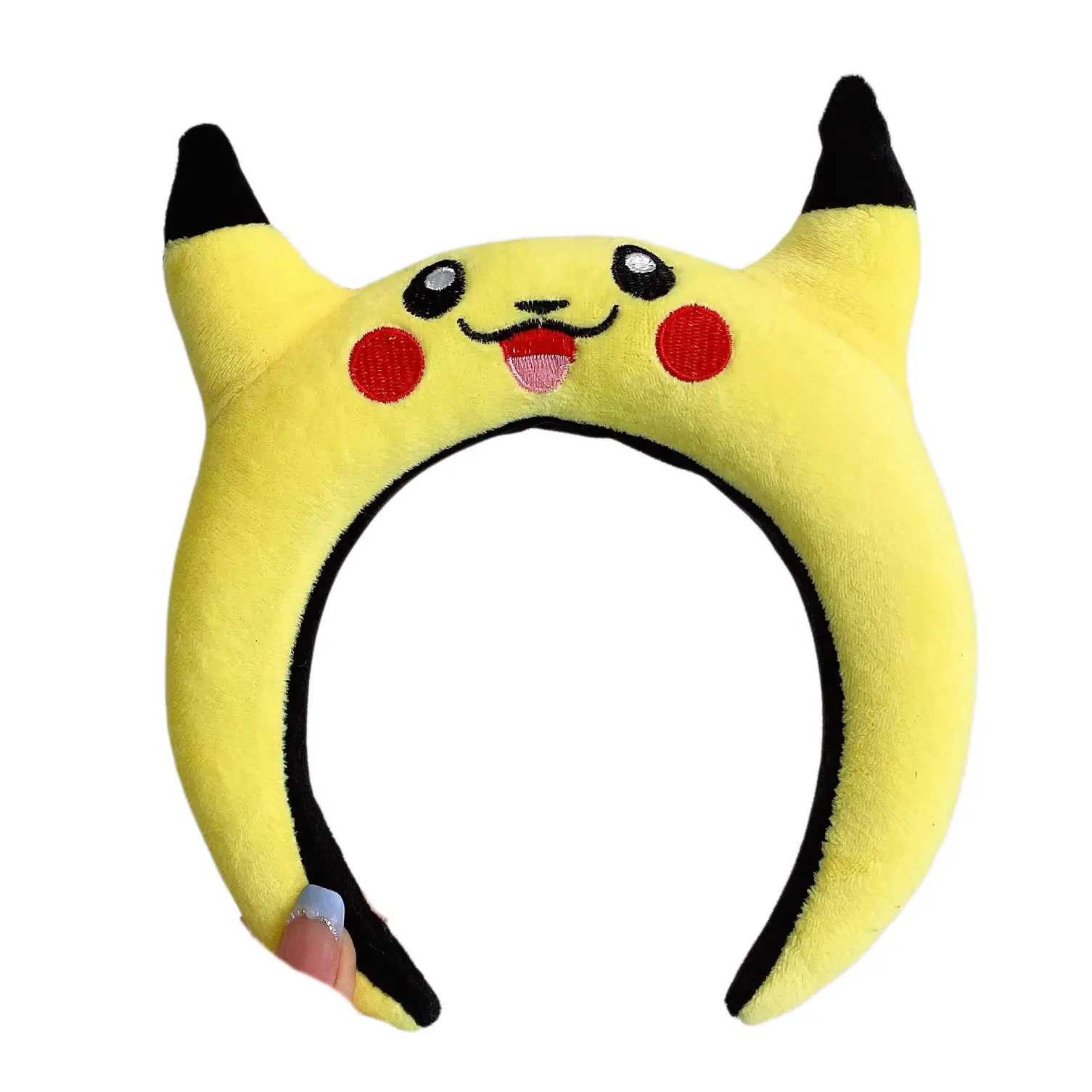 Cute Cartoon Headband with Pink Bow and Cat Ears