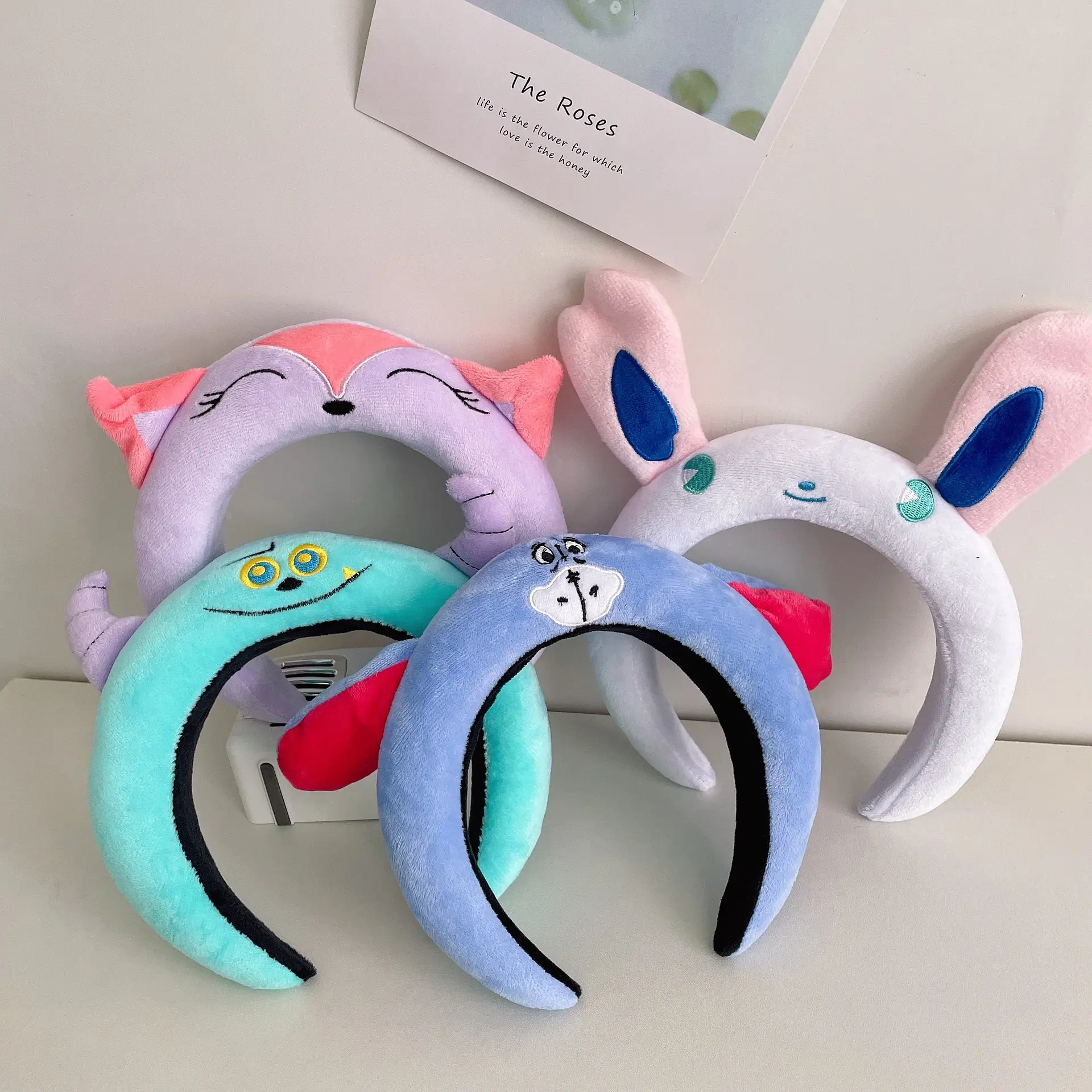Cute Cartoon Headband with Pink Bow and Cat Ears — feature 6