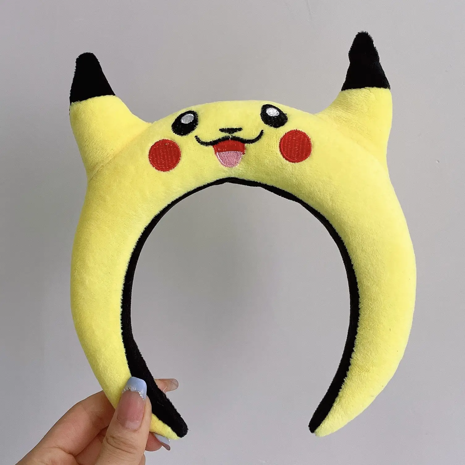 Cute Cartoon Headband with Pink Bow and Cat Ears