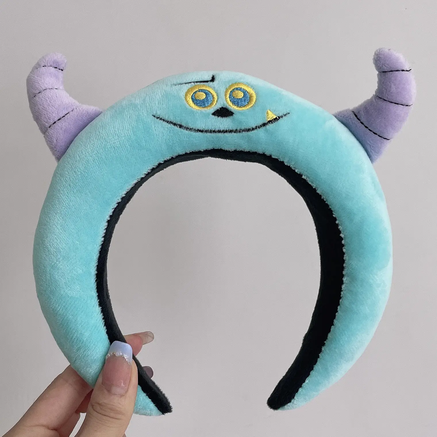 Cute Cartoon Headband with Pink Bow and Cat Ears
