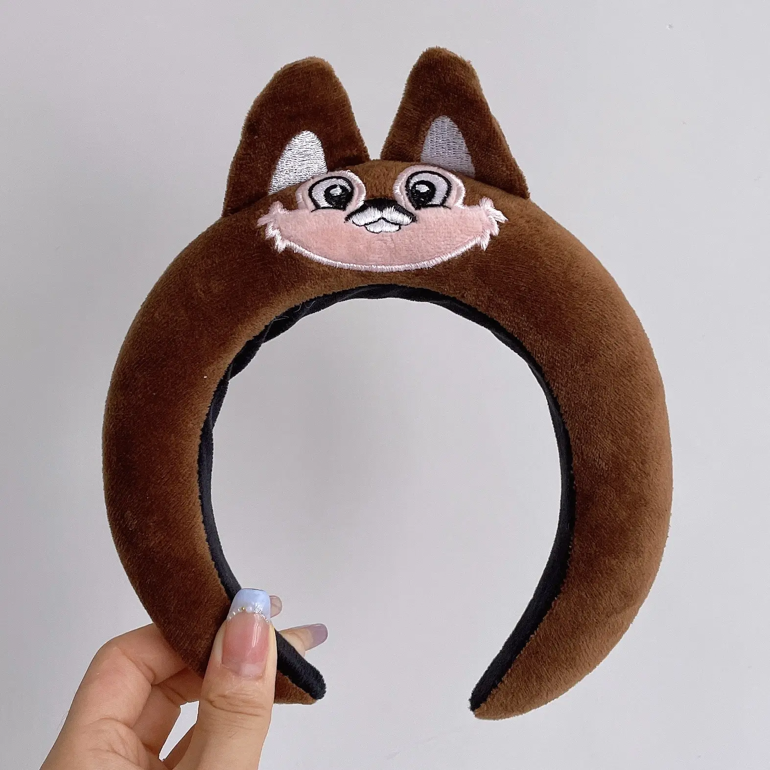 Cute Cartoon Headband with Pink Bow and Cat Ears