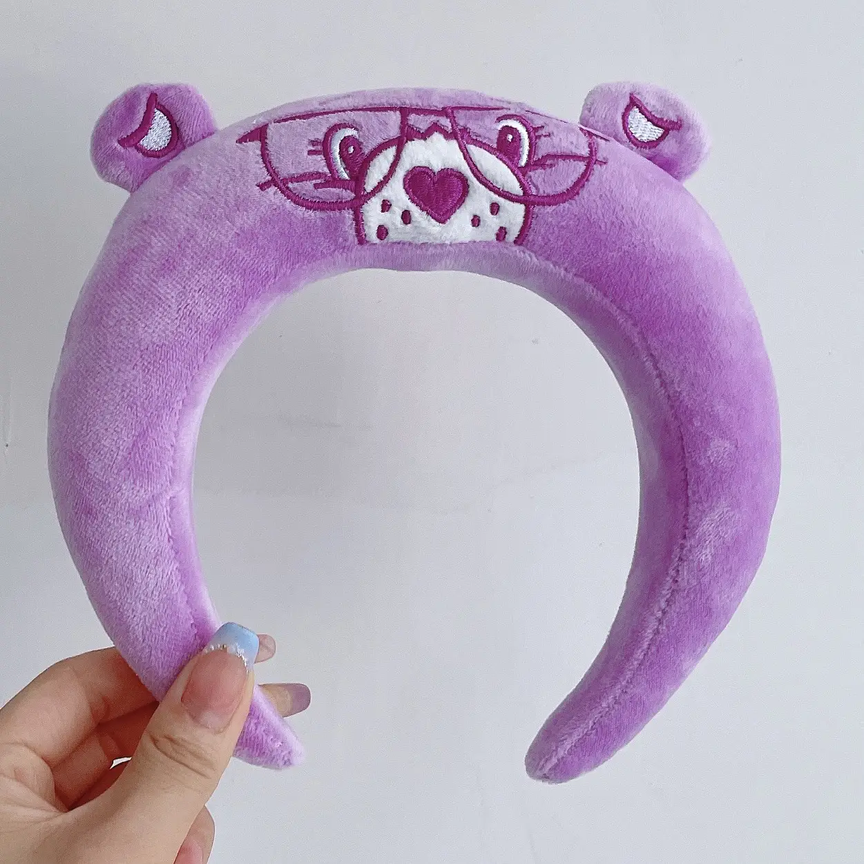 Cute Cartoon Headband with Pink Bow and Cat Ears
