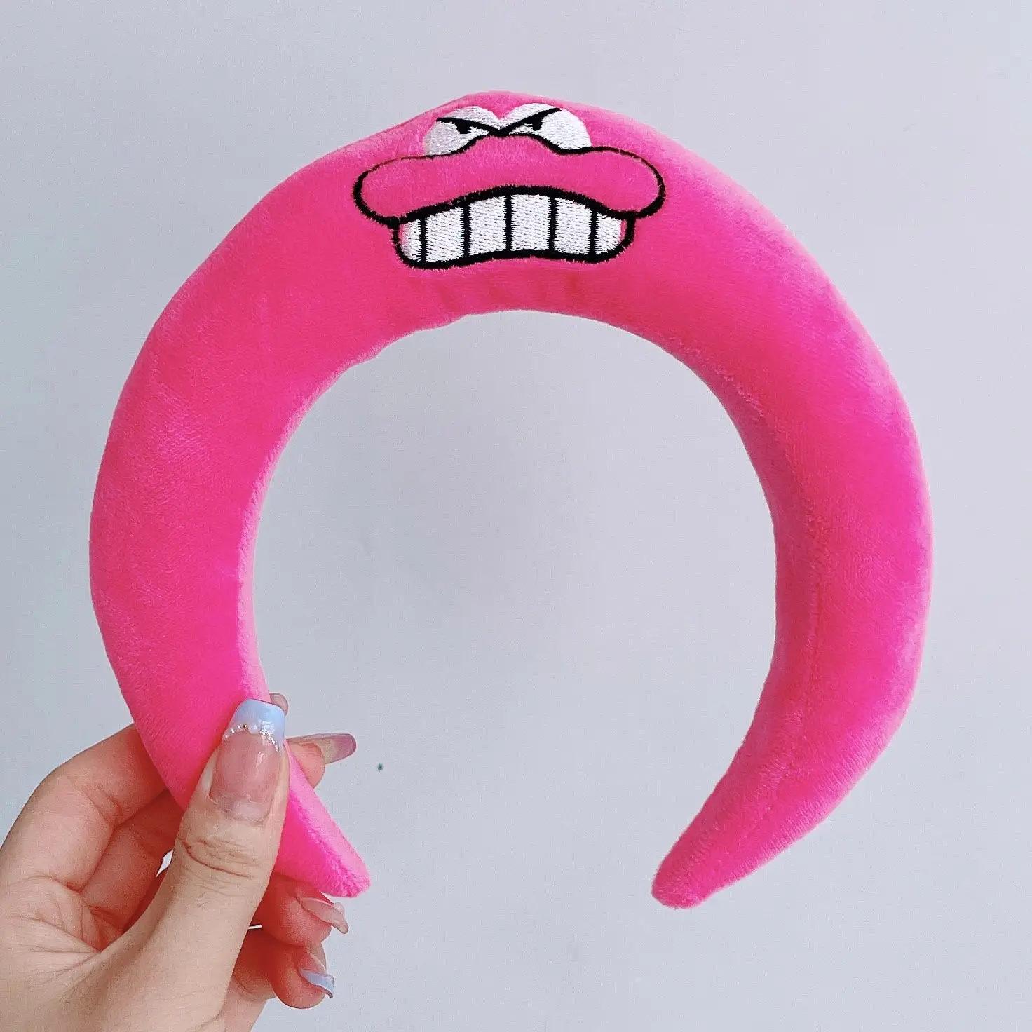 Cute Cartoon Headband with Pink Bow and Cat Ears
