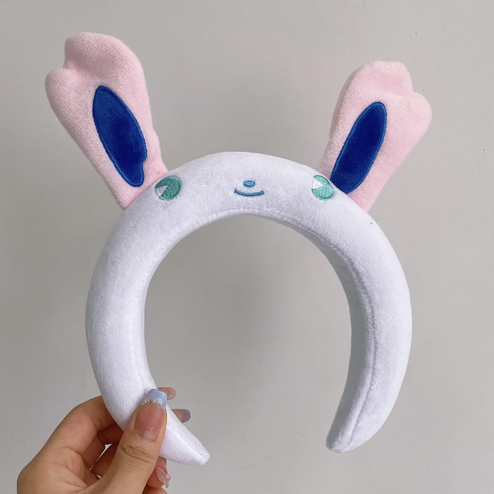 Cute Cartoon Headband with Pink Bow and Cat Ears