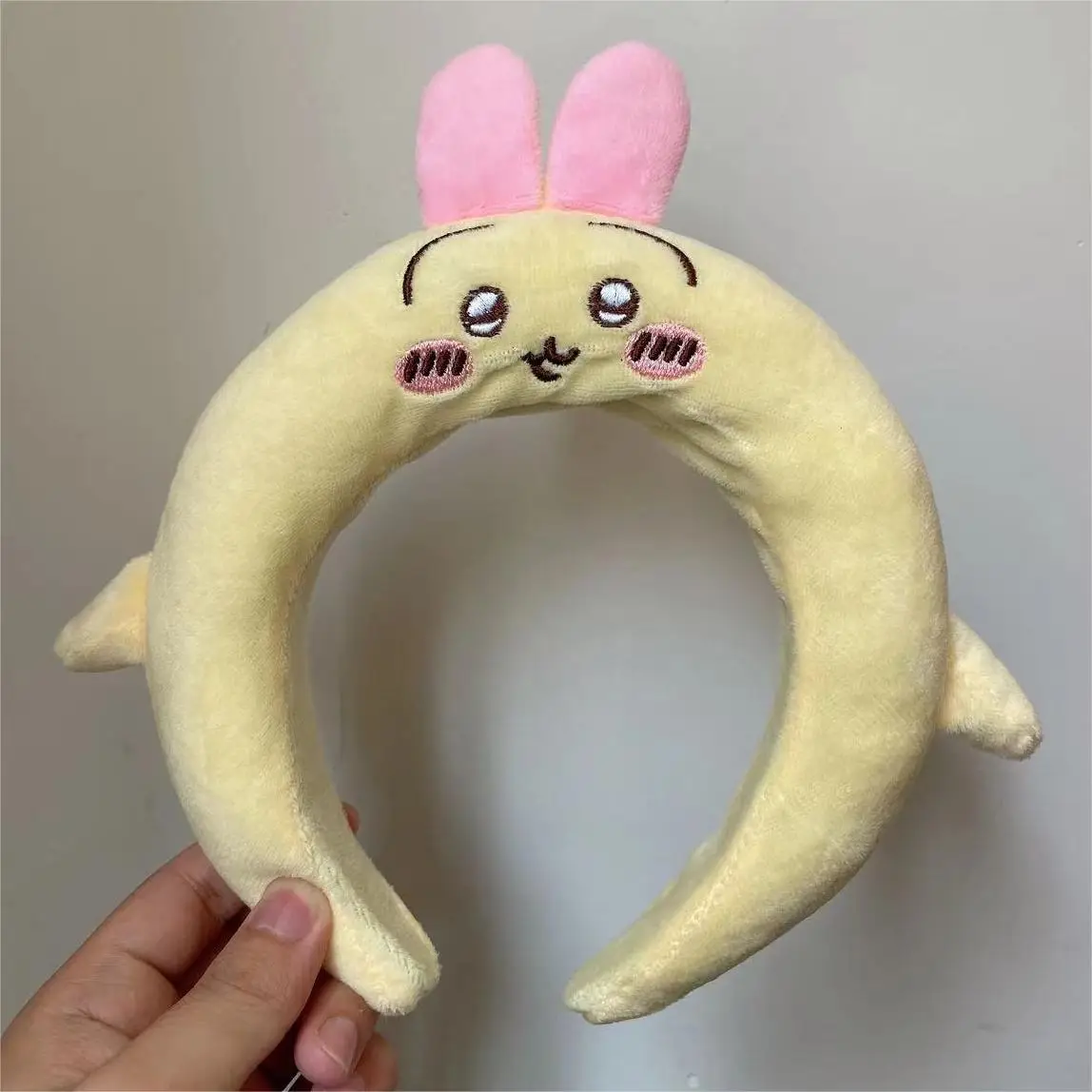 Cute Cartoon Headband with Pink Bow and Cat Ears