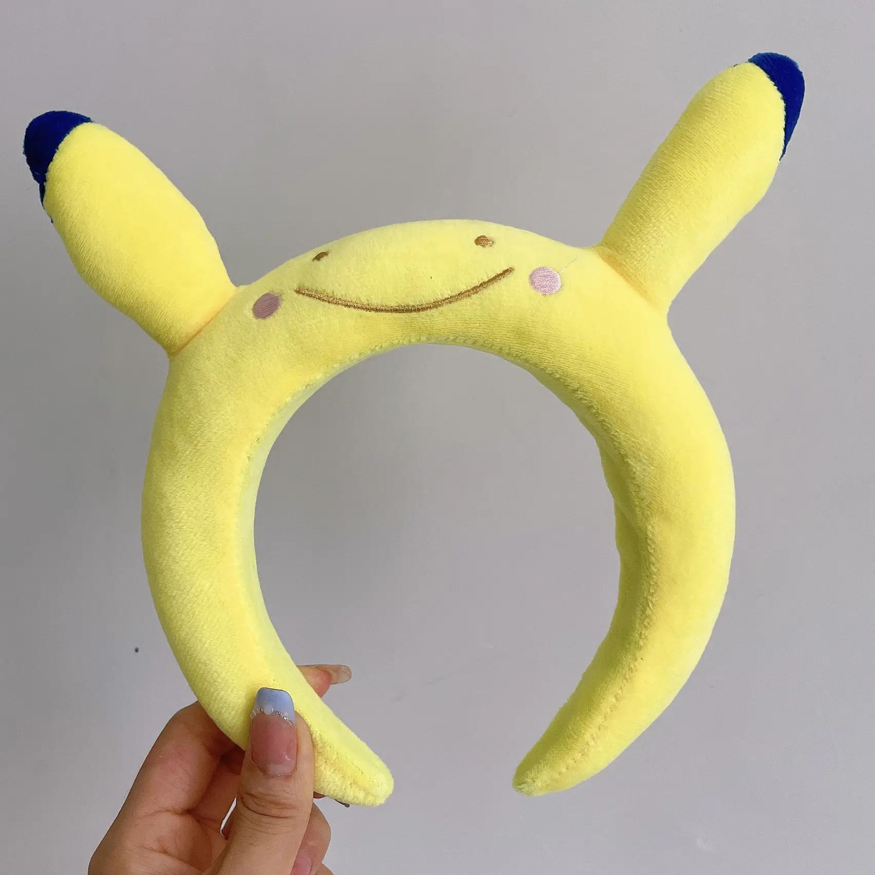Cute Cartoon Headband with Pink Bow and Cat Ears