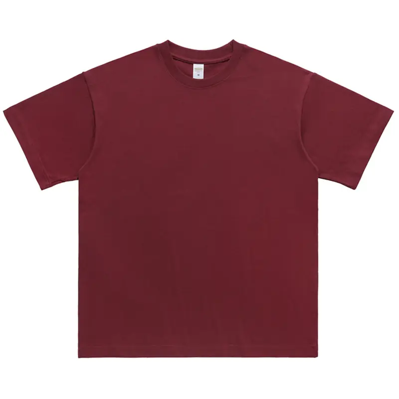 Men's Brown Cotton T-Shirt Short Sleeve Loose Fit - Image 5