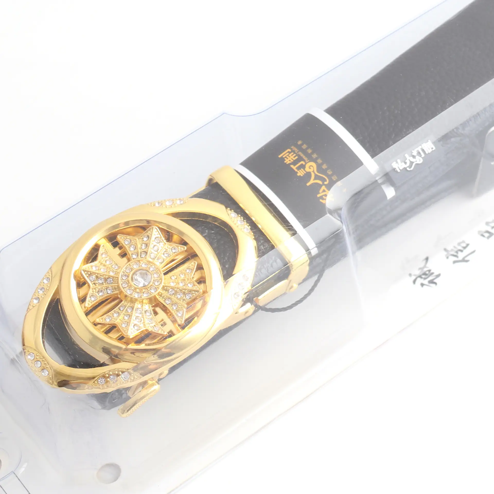 Hongsheng Automatic Buckle Men's Trousers Alloy Gold - Image 9