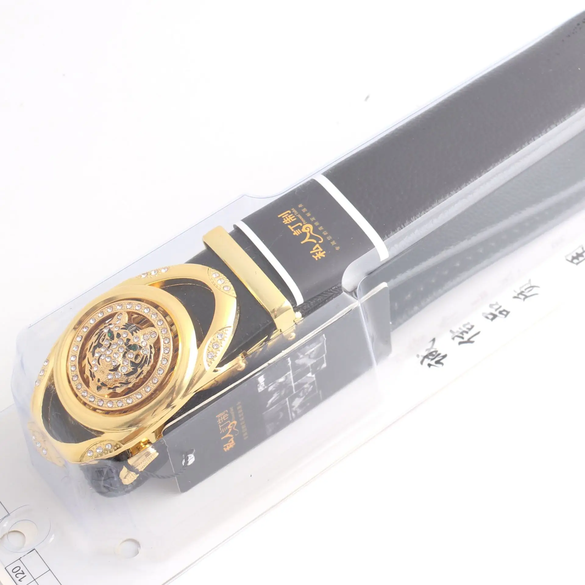 Hongsheng Automatic Buckle Men's Trousers Alloy Gold - Image 2