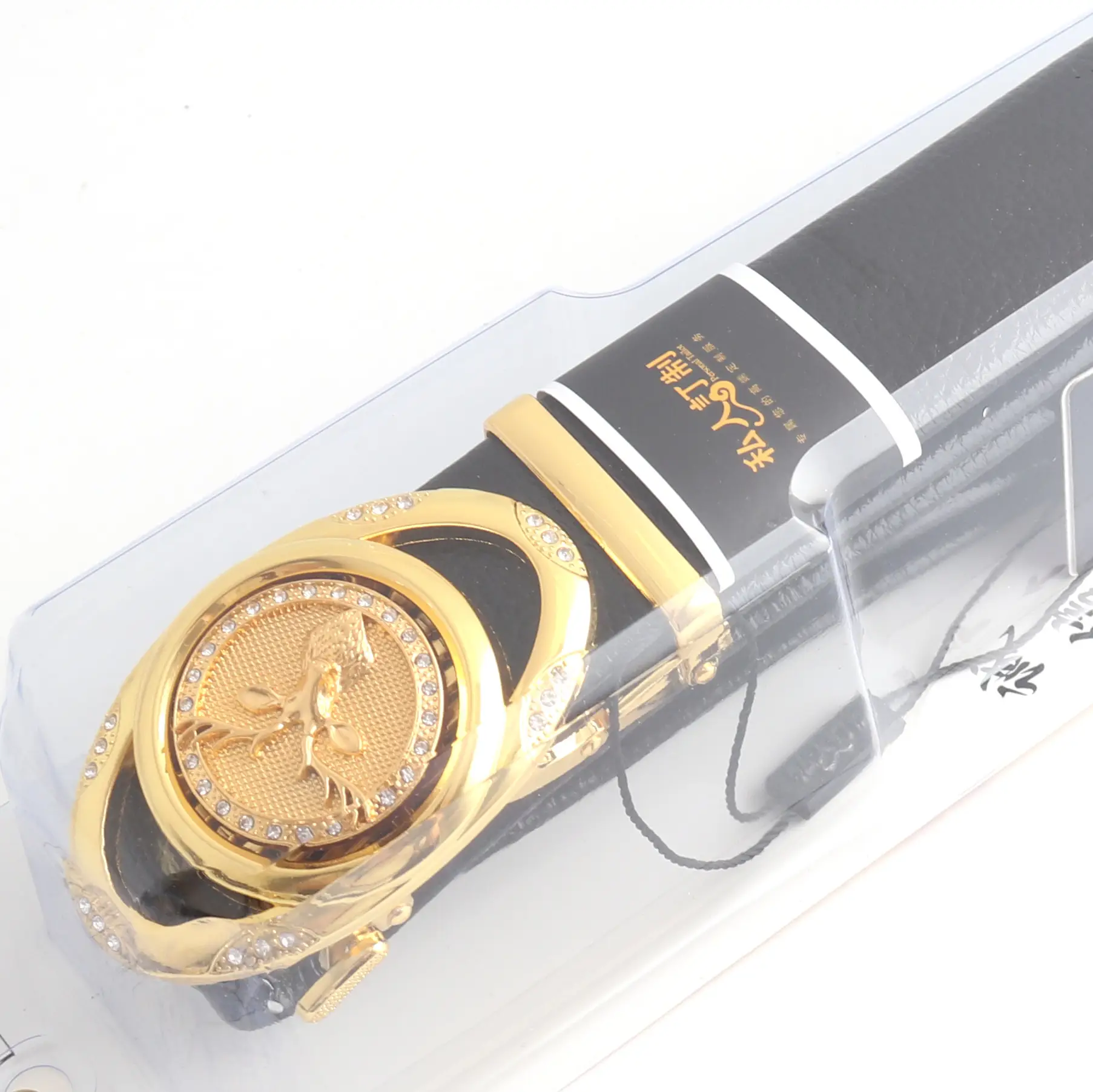 Hongsheng Automatic Buckle Men's Trousers Alloy Gold - Image 3