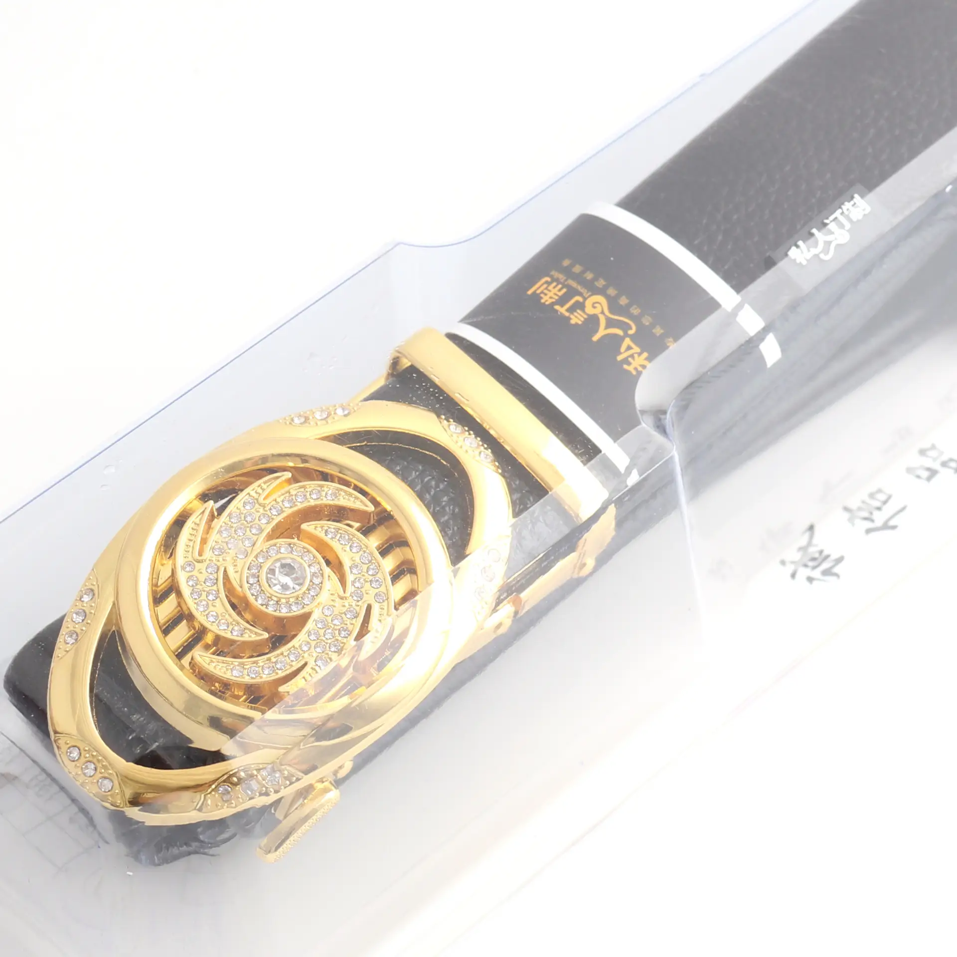 Hongsheng Automatic Buckle Men's Trousers Alloy Gold - Image 6