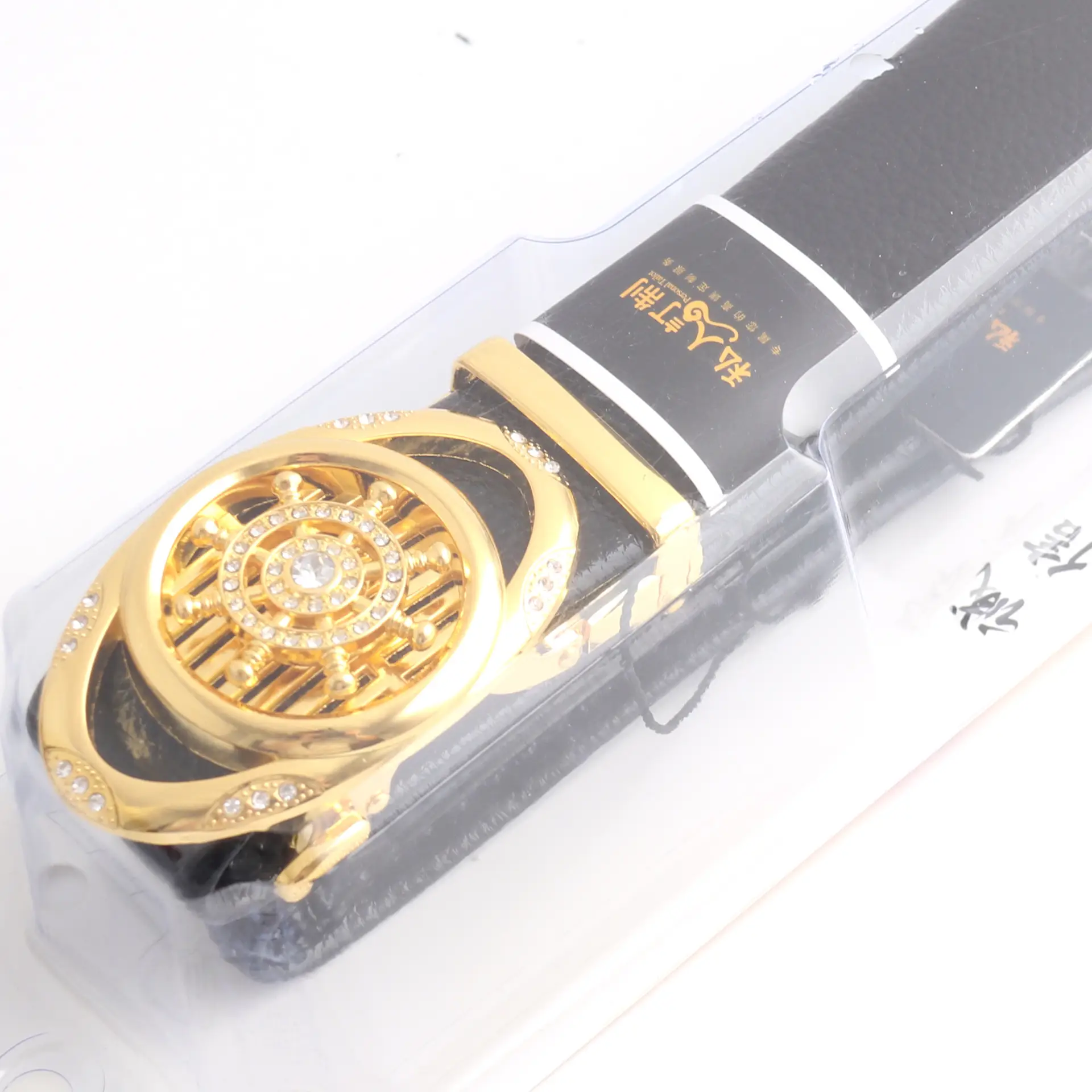Hongsheng Automatic Buckle Men's Trousers Alloy Gold - Image 7