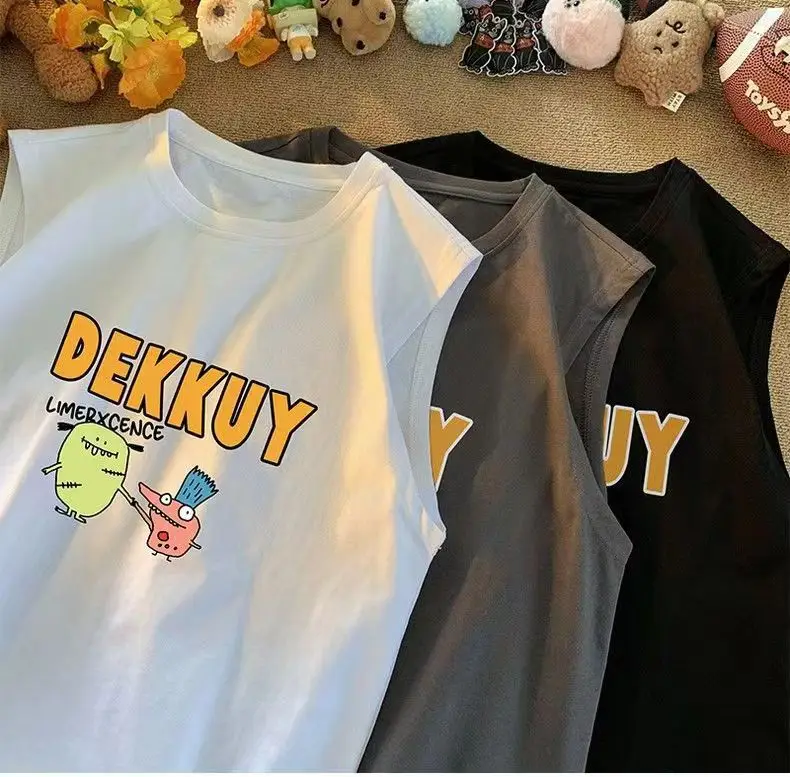 100% Cotton Cartoon Vest Boys Sleeveless Summer 2023 — feature 11