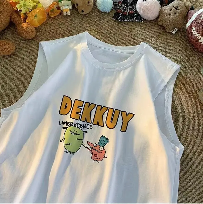 100% Cotton Cartoon Vest Boys Sleeveless Summer 2023 — feature 4