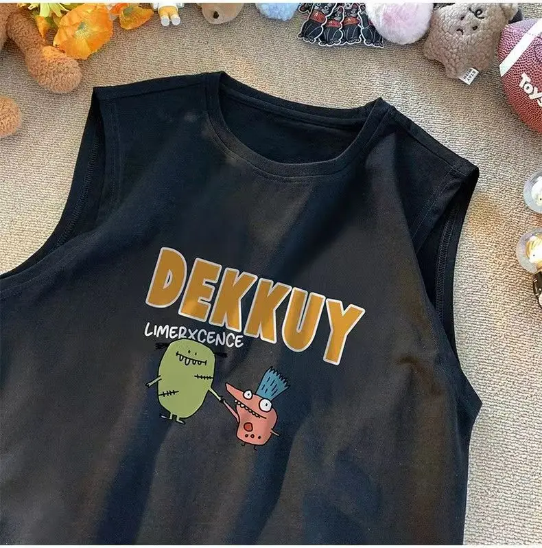 100% Cotton Cartoon Vest Boys Sleeveless Summer 2023 — feature 7