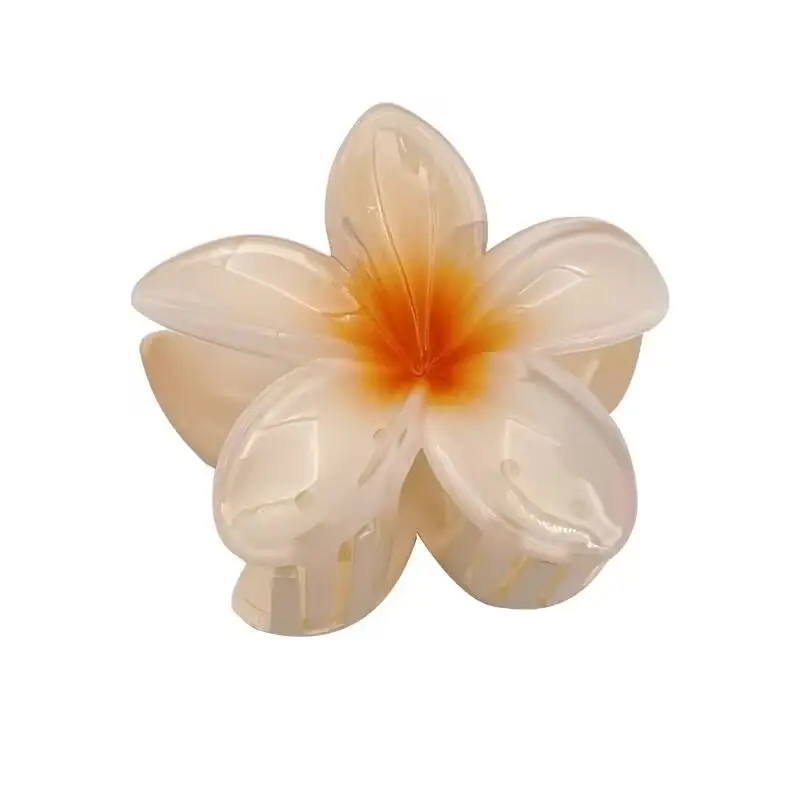 Pink Flower Hair Clip for Women Daily Use