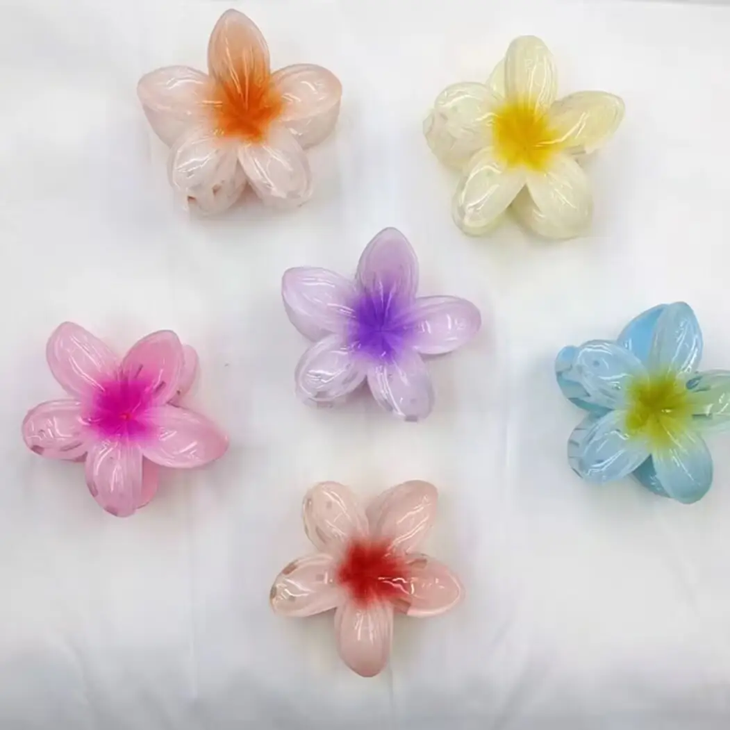 Pink Flower Hair Clip for Women Daily Use — feature 5