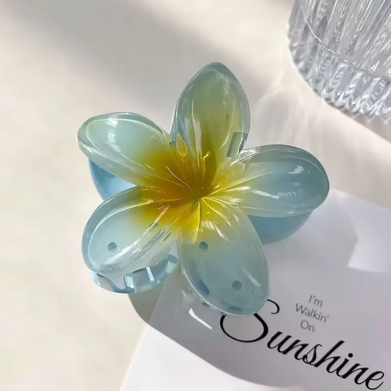 Pink Flower Hair Clip for Women Daily Use