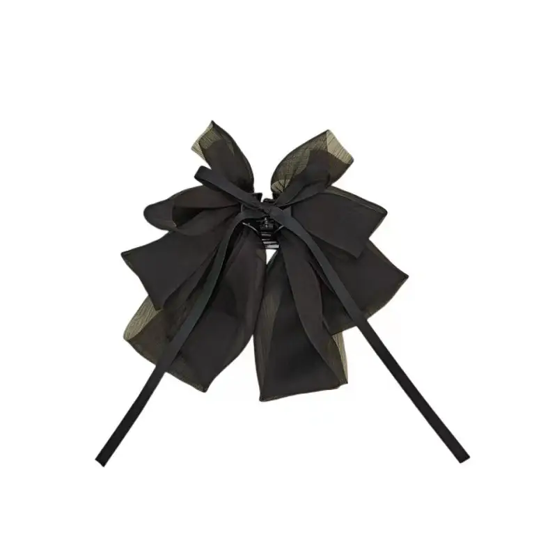 White Bow Hairpin for Women's Back of Head 2025 - Image 8