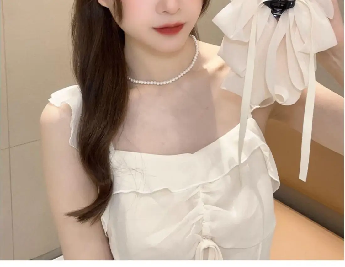 White Bow Hairpin for Women's Back of Head 2025 — feature 16