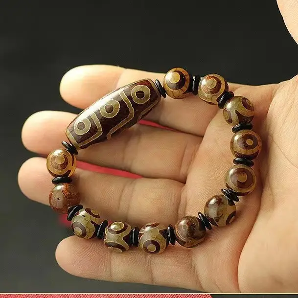 Agate Buddha Bracelet with Round Beads - Image 3