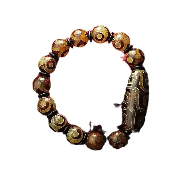 Agate Buddha Bracelet with Round Beads - Image 5
