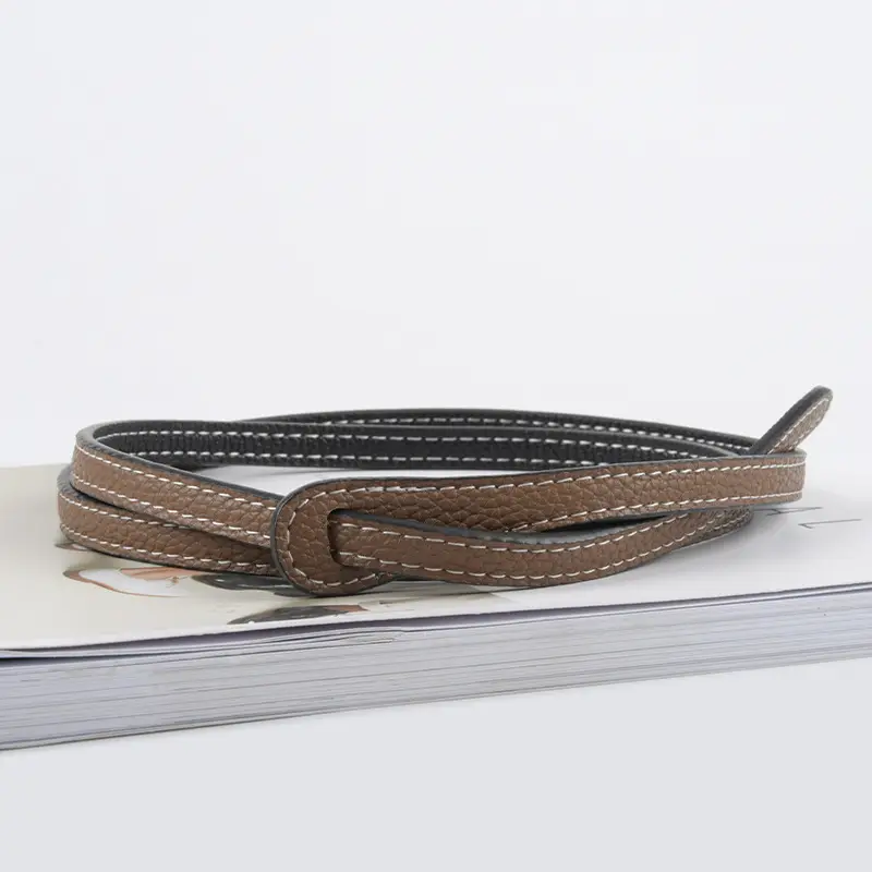 Women's Cowhide Belt Black Dual Use Summer Dress Belt - Image 14