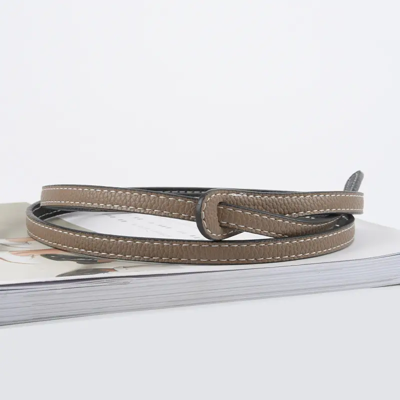 Women's Cowhide Belt Black Dual Use Summer Dress Belt - Image 15