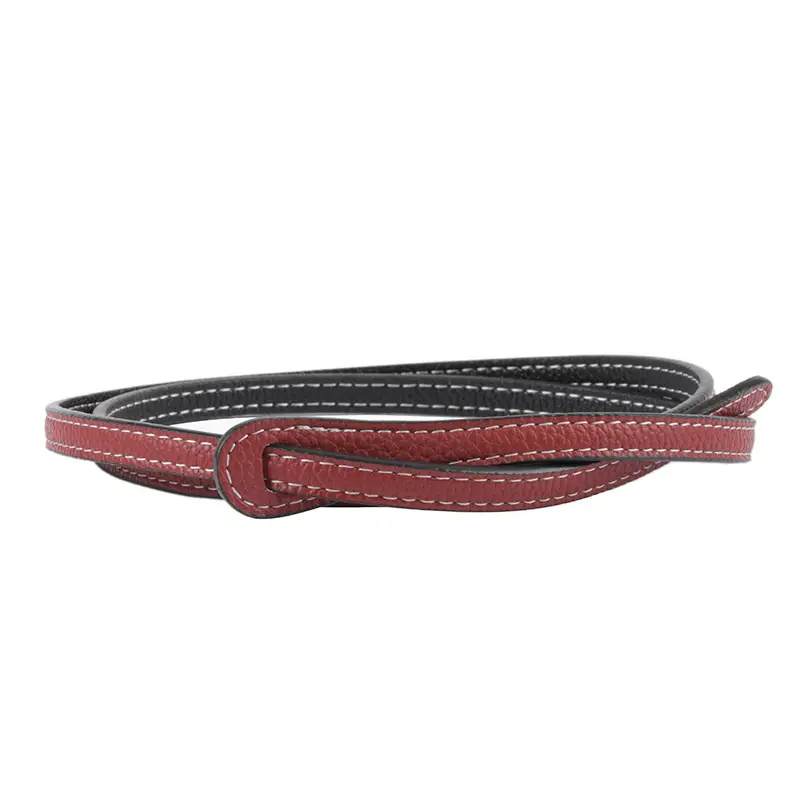Women's Cowhide Belt Black Dual Use Summer Dress Belt - Image 16