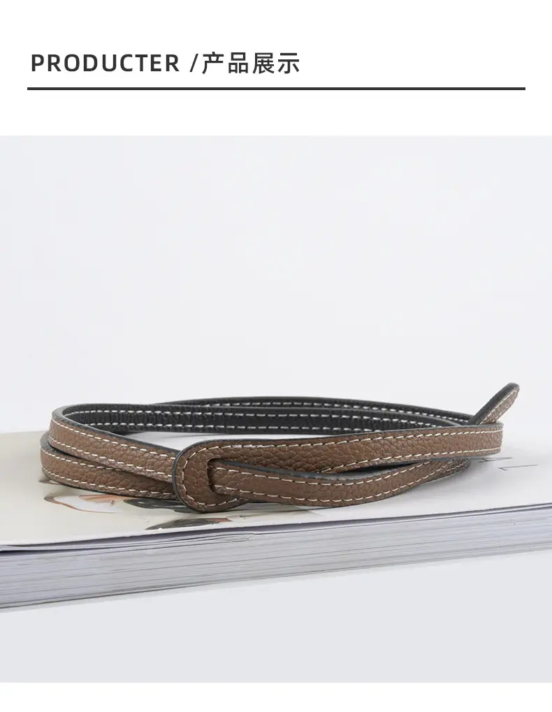 Women's Cowhide Belt Black Dual Use Summer Dress Belt β feature 10
