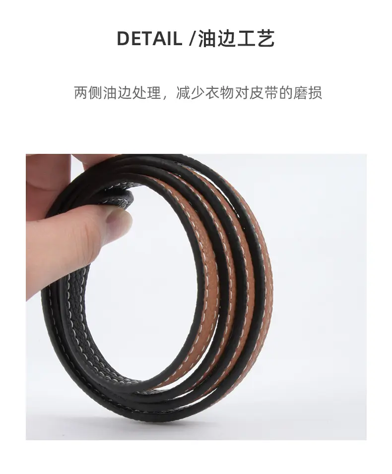 Women's Cowhide Belt Black Dual Use Summer Dress Belt β feature 8