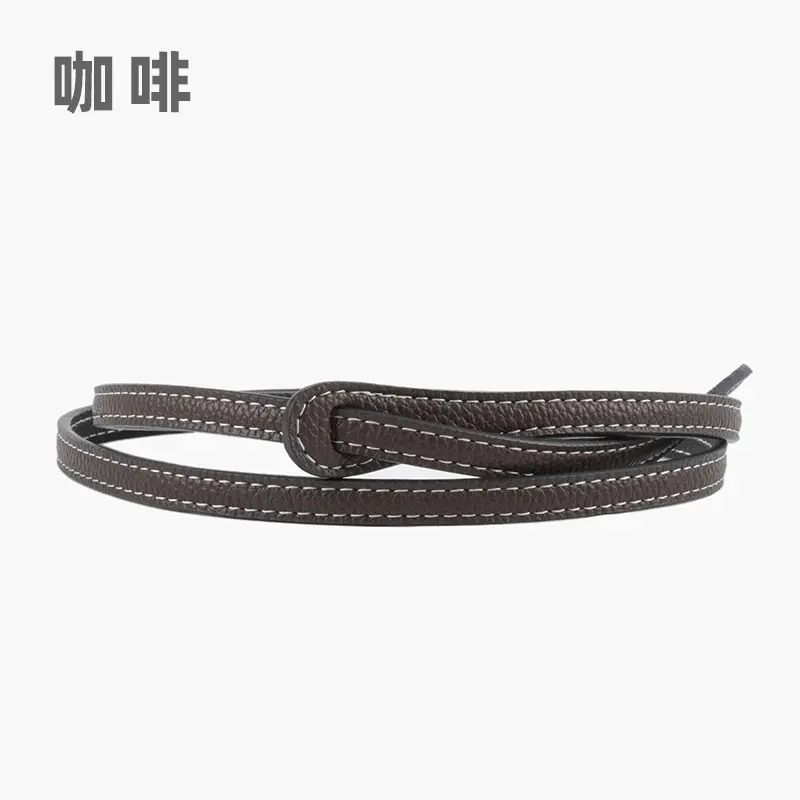 Women's Cowhide Belt Black Dual Use Summer Dress Belt