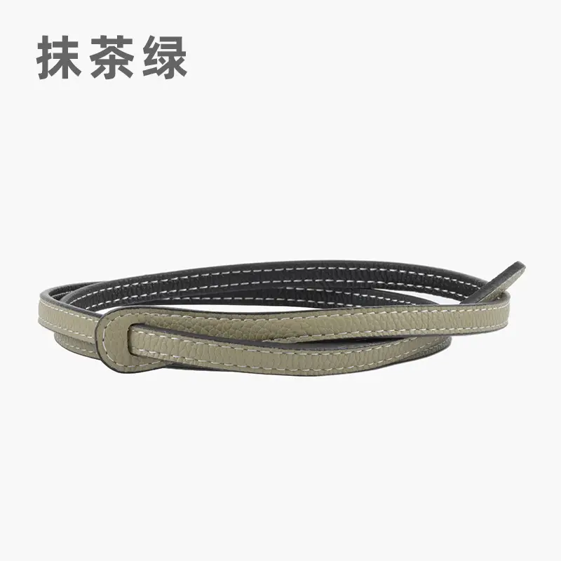 Women's Cowhide Belt Black Dual Use Summer Dress Belt - Image 3