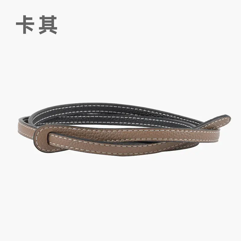 Women's Cowhide Belt Black Dual Use Summer Dress Belt - Image 4