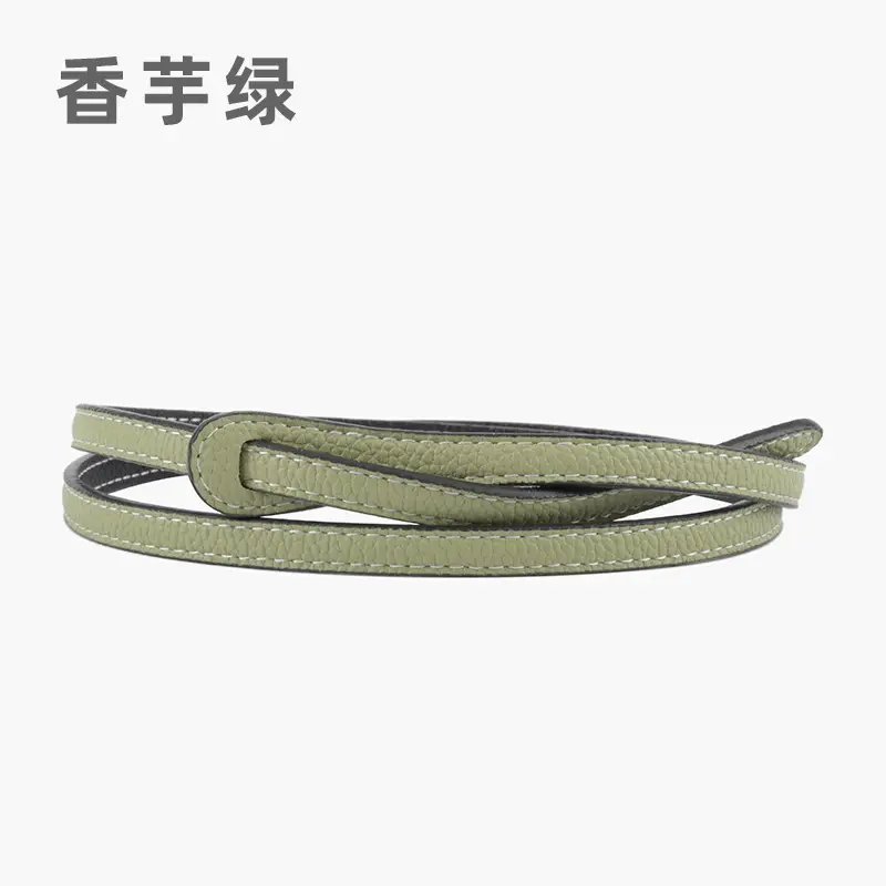 Women's Cowhide Belt Black Dual Use Summer Dress Belt - Image 8