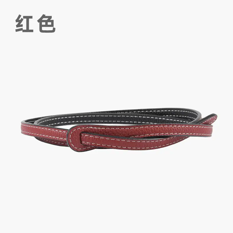 Women's Cowhide Belt Black Dual Use Summer Dress Belt - Image 9