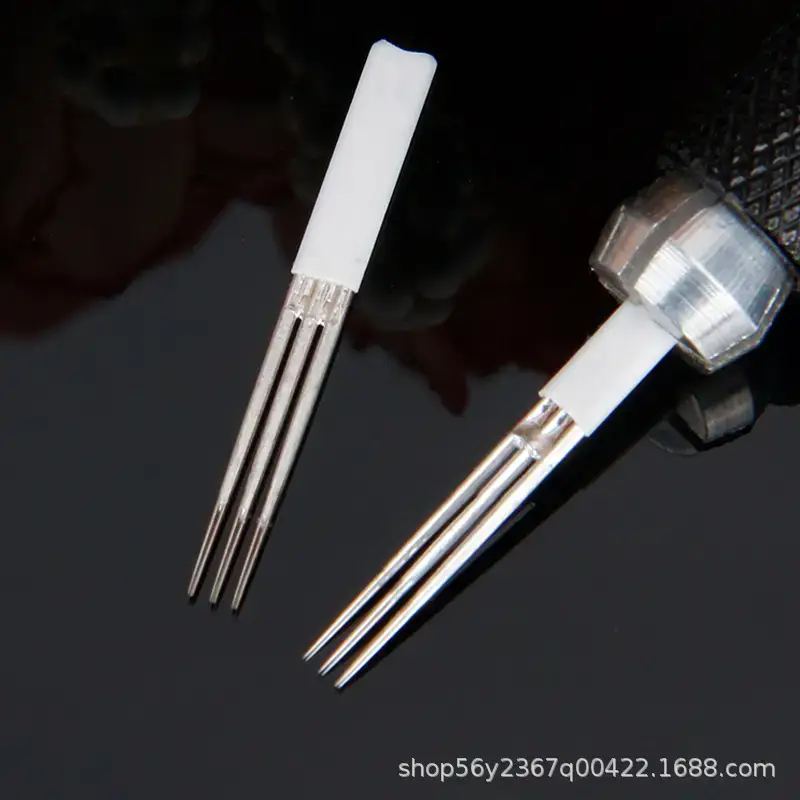 Misty Eyebrow Needle Set 3P Round Edge Steel - Image 5