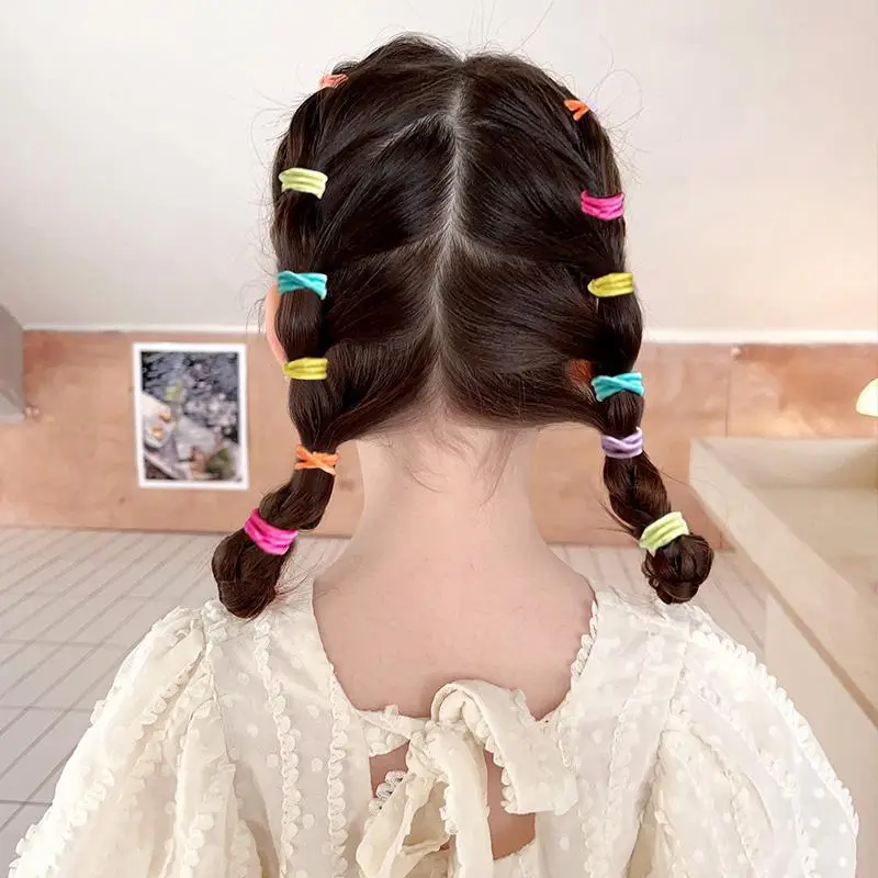 Children's Rubber Hair Bands Colorful High Elastic Baby Hair Accessories - Image 9