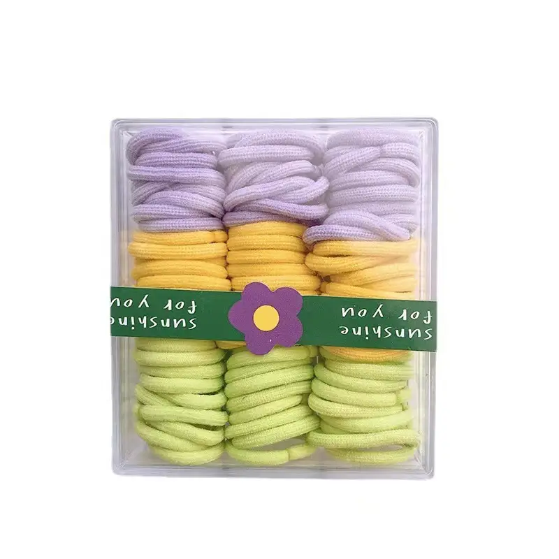 Children's Rubber Hair Bands Colorful High Elastic Baby Hair Accessories - Image 11