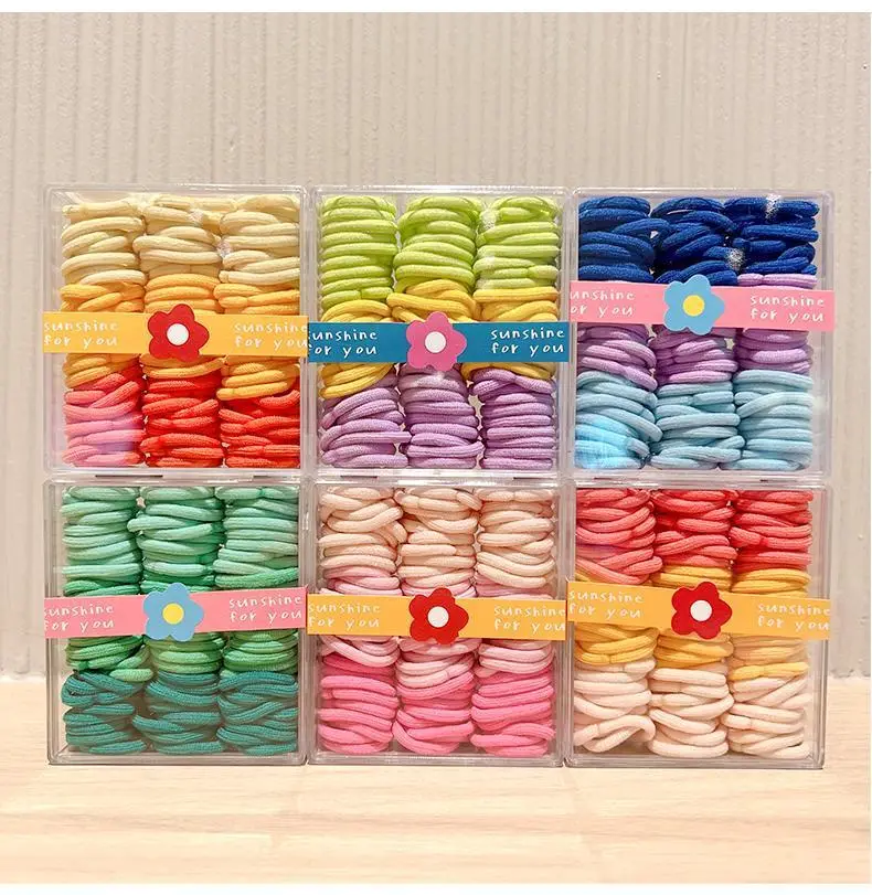 Children's Rubber Hair Bands Colorful High Elastic Baby Hair Accessories — feature 3