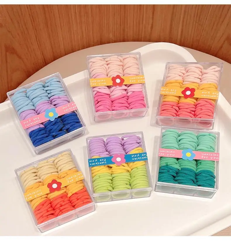 Children's Rubber Hair Bands Colorful High Elastic Baby Hair Accessories — feature 4