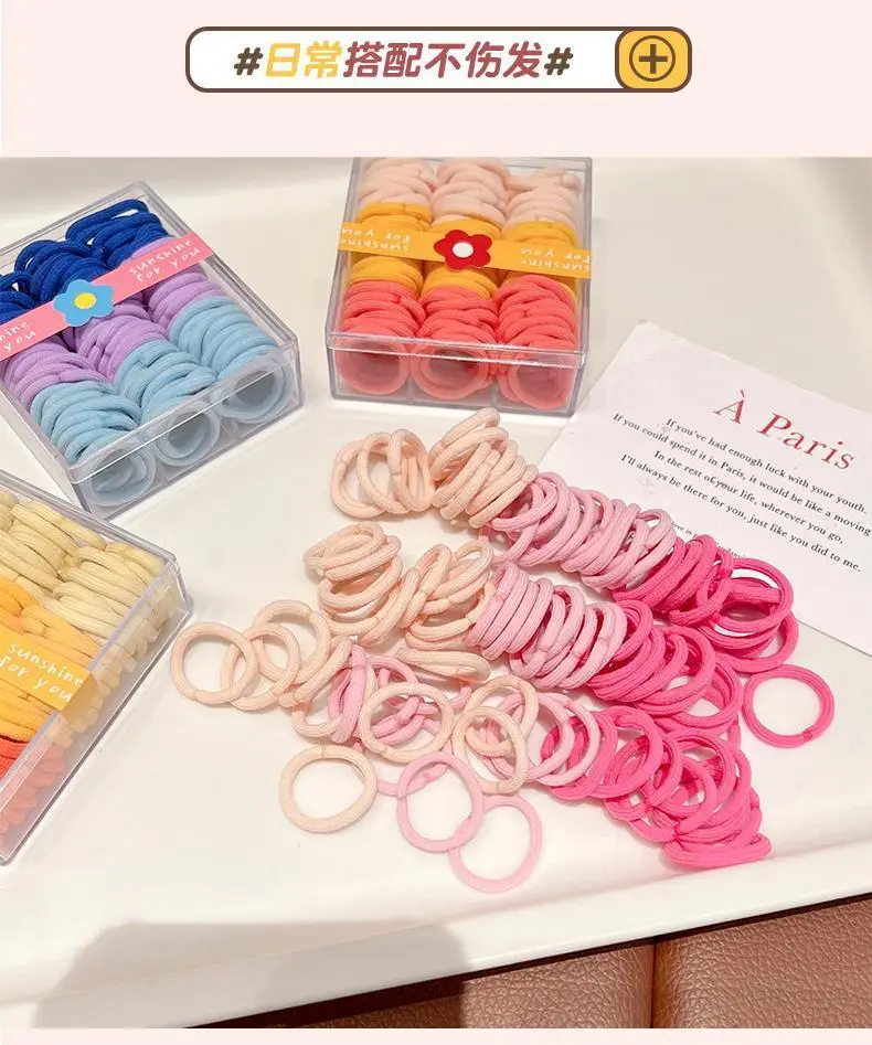 Children's Rubber Hair Bands Colorful High Elastic Baby Hair Accessories — feature 5