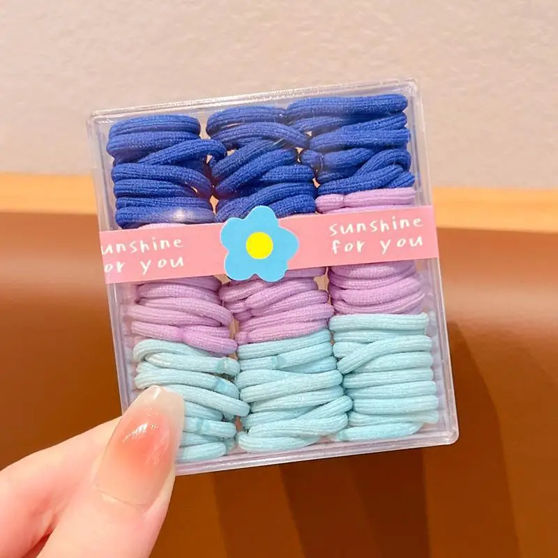 Children's Rubber Hair Bands Colorful High Elastic Baby Hair Accessories - Image 2